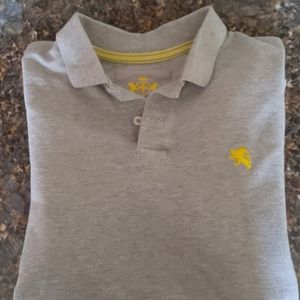 Gray men's express polo